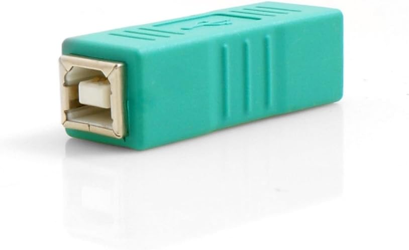 SYSTEM-S USB Typ B Eingang auf USB Typ B Eingang Adapterkabel Adapterstecker in Grün