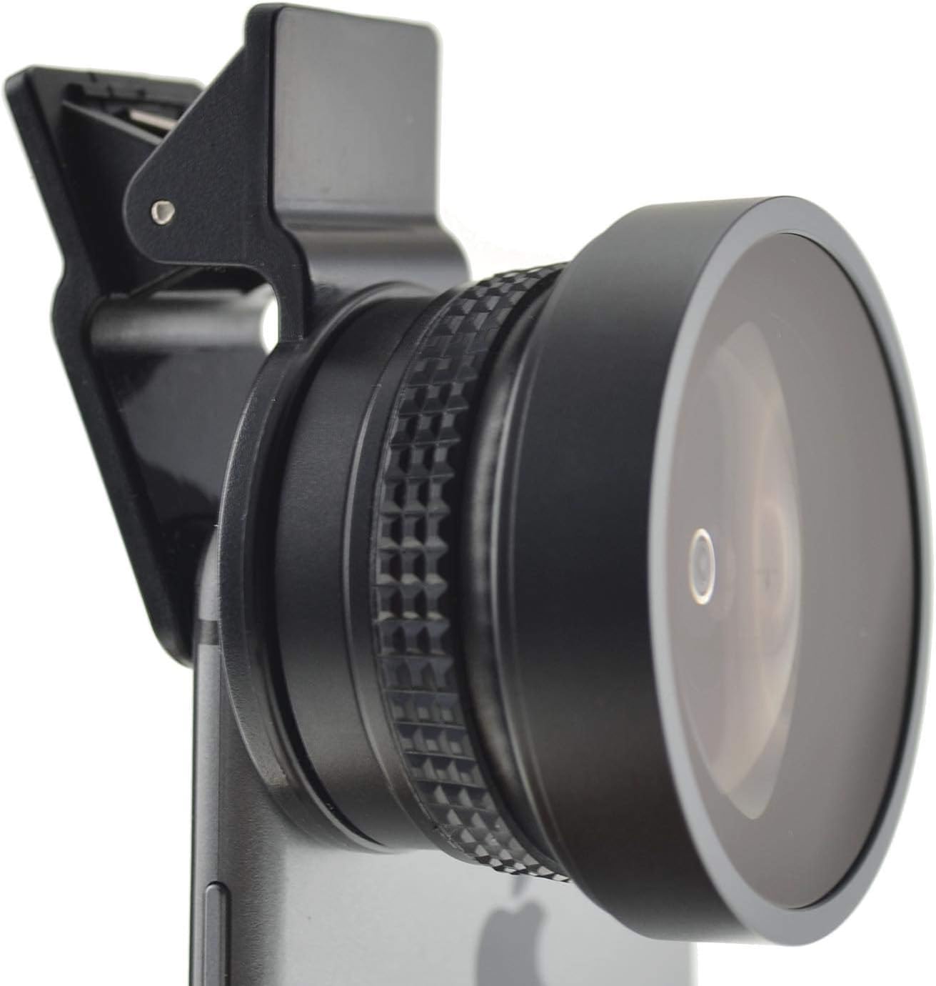 SYSTEM-S Fisheye and Macro 37 mm lens with clip and protective case for smartphone