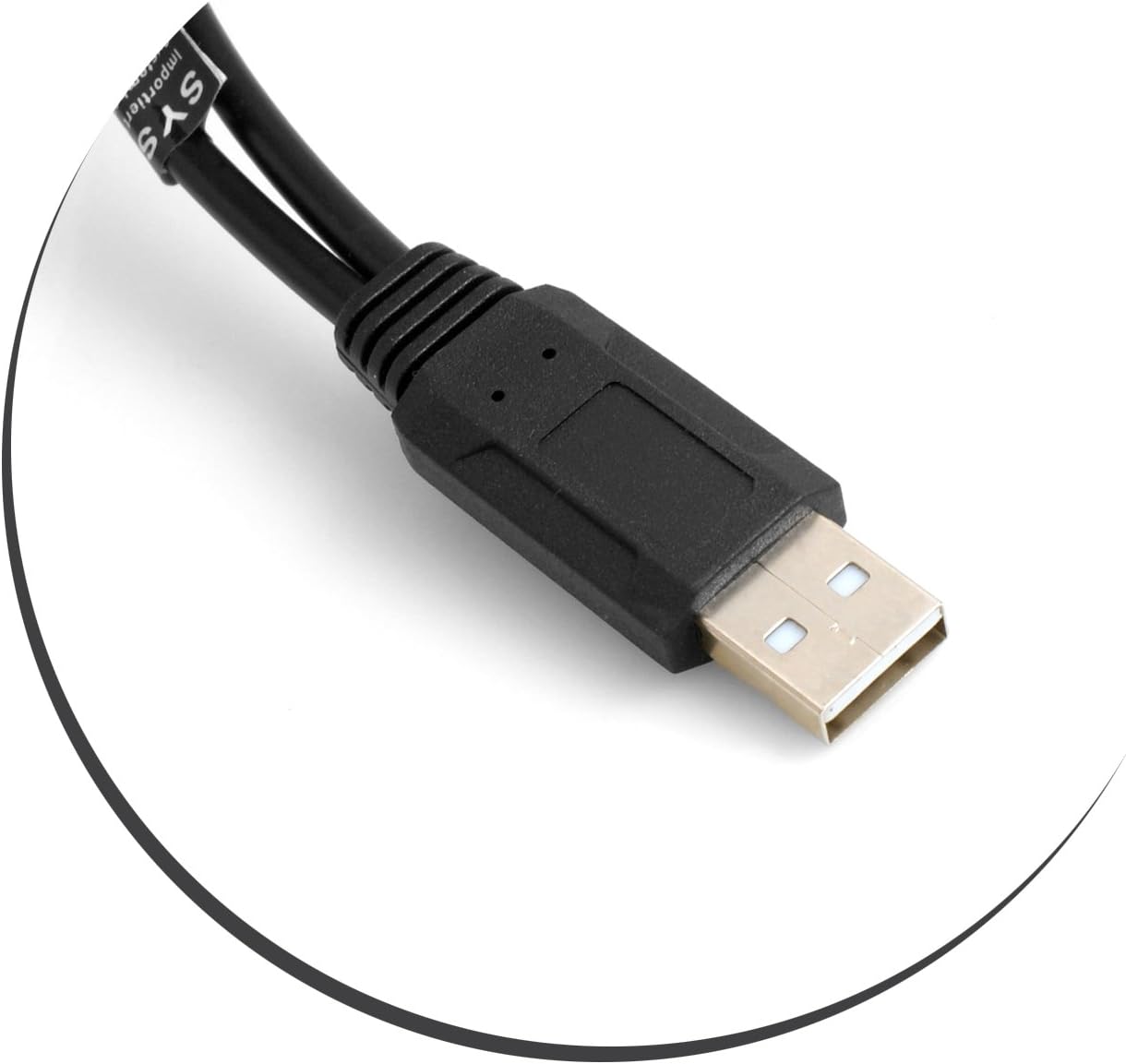 SYSTEM-S Y- Kabel USB Typ A Stecker zu 2 x USB Typ A Buchse Y-Splitter