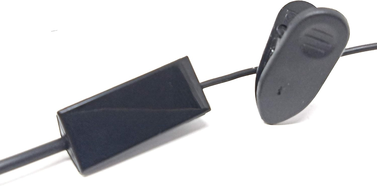 System-S Einohr Mono Headset Kopfhörer mit Fernbedienung für Smartphone Handy Tablet PC schwarz