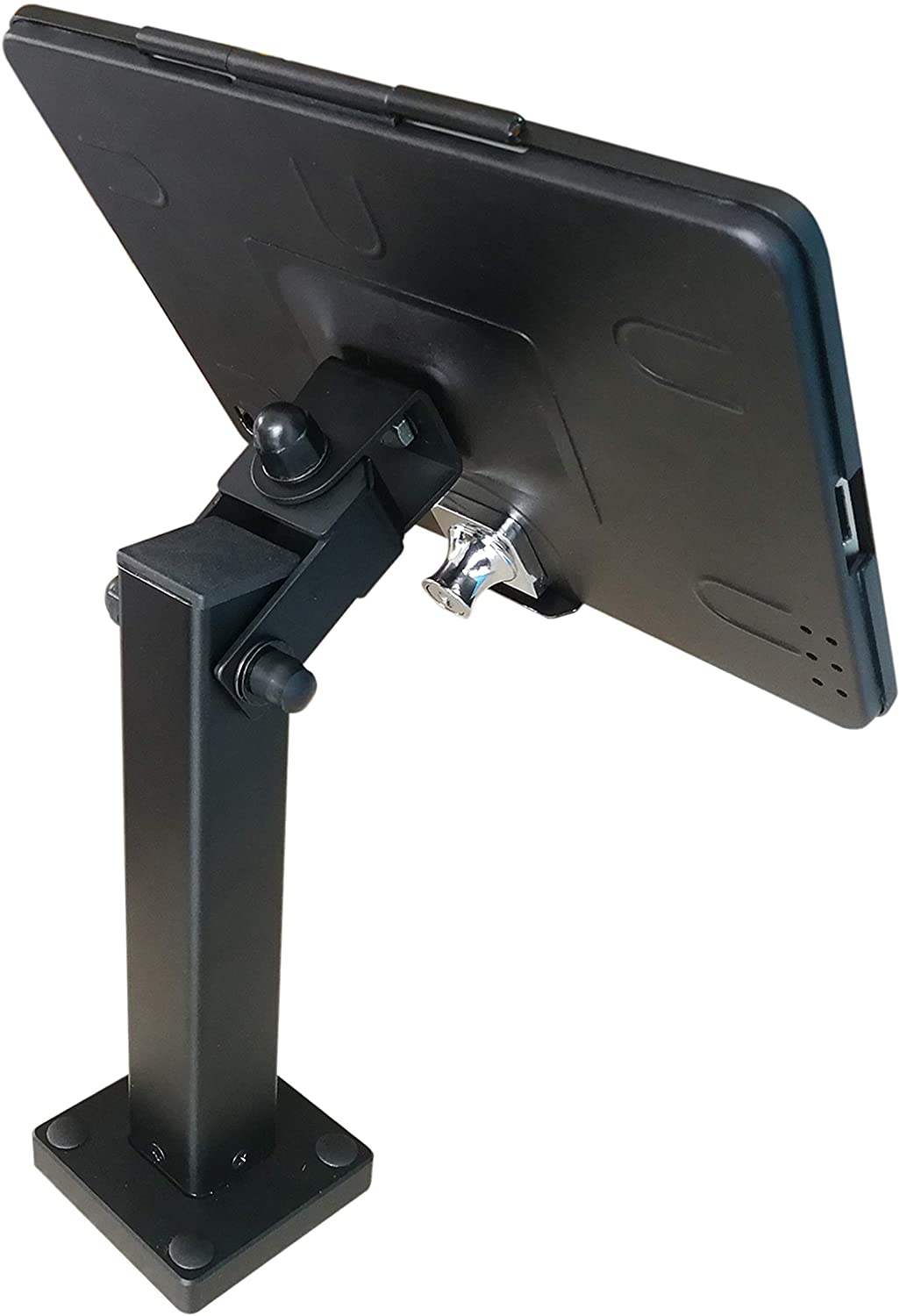 SYSTEM-S Abschließbare Wandhalterung für iPad Air 1-2 iPad 5-6 iPad Pro 9, 7 Zoll A1673 A1674 A1675 A1893 A1954 A1822 A1823 A1474 A1475 A1476 A1566 A1567