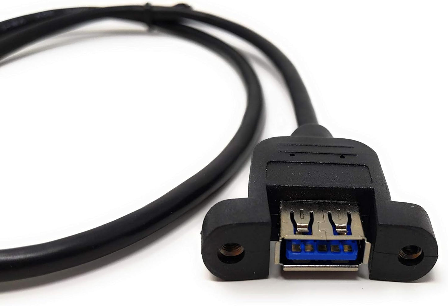 System-S USB Typ A 3.0 Abwärts gewinkelt auf USB Typ A 3.0 Panel Mount Kabel 60cm