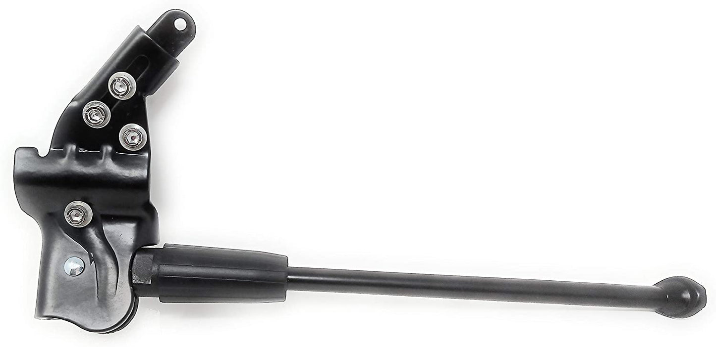 SYSTEM-S Fahrradständer Universal Seitenständer 4cm Lochabstand Arm Fahrrad Ständer, schwarz, Uni
