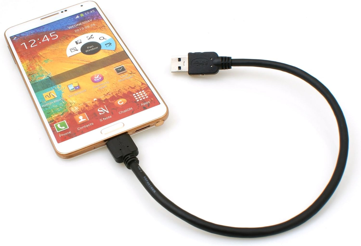 System-S Micro USB 3.0 Kabel Datenkabel und Ladekabel 30 cm