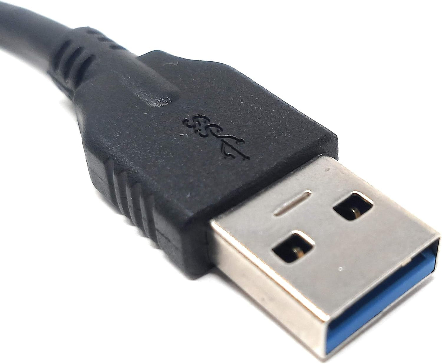 System-S USB Typ A 3.0 Stecker auf USB Typ C Buchse für Panel Mount Kabel 21cm