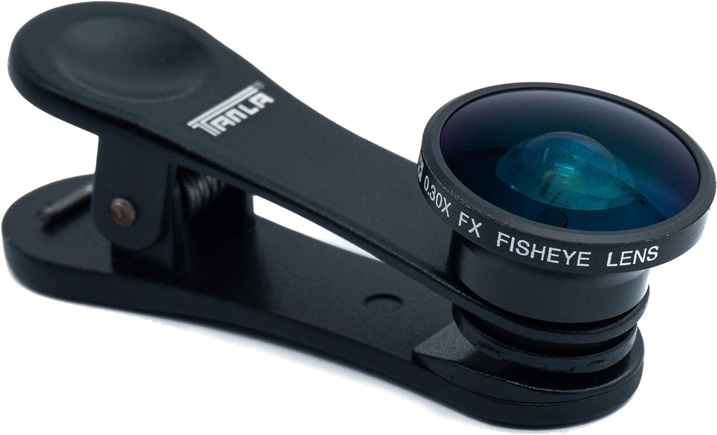 SYSTEM-S fisheye lens without vignetting with clip and protective case for smartphone