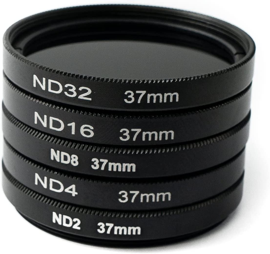 SYSTEM-S ND Filter Set 37 mm Neutraldichte mit Hülle und Tasche für iPhone 14 Pro Max
