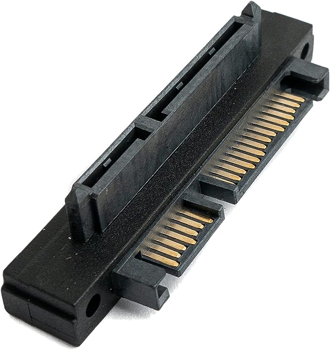 SYSTEM-S SATA Adapter 22Pin Buchse zu Stecker Winkel Kabel für Mainboard