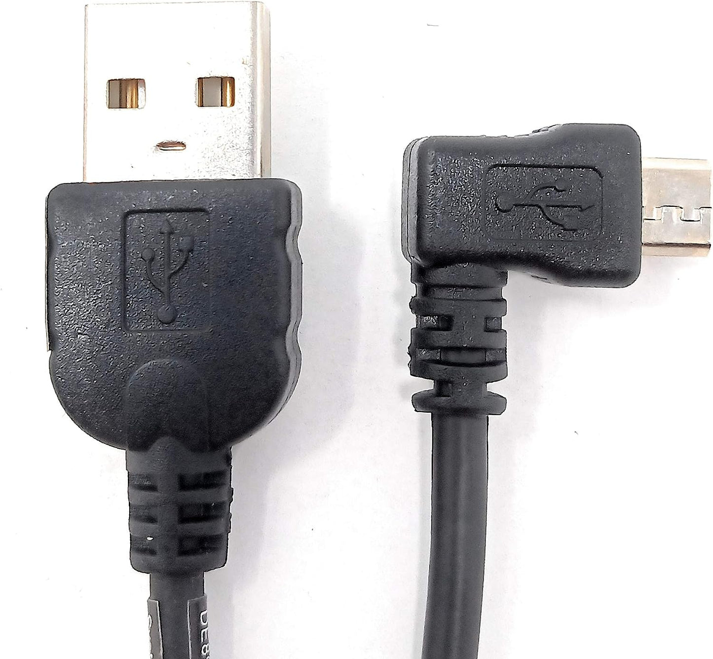 SYSTEM-S Micro USB Kabel Daten & Ladekabel Winkelstecker 50 cm