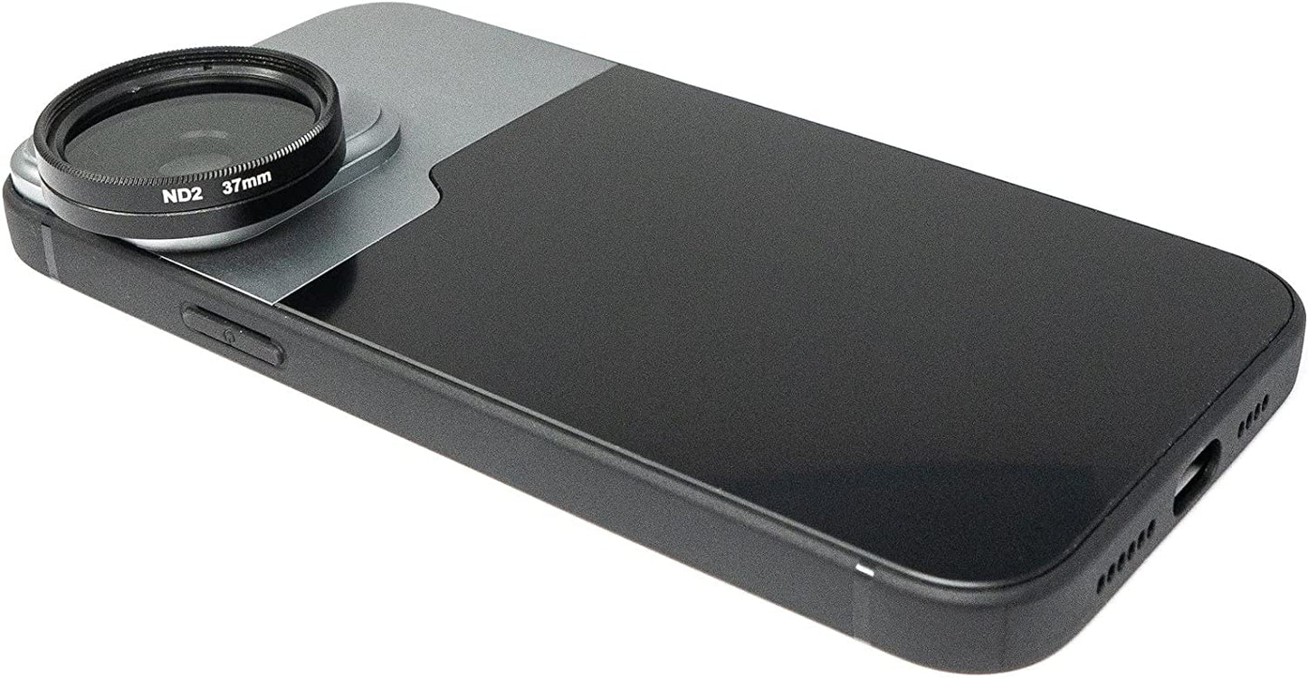 SYSTEM-S ND Filter Set 37 mm Neutraldichte mit Hülle und Tasche für iPhone 14 Pro Max