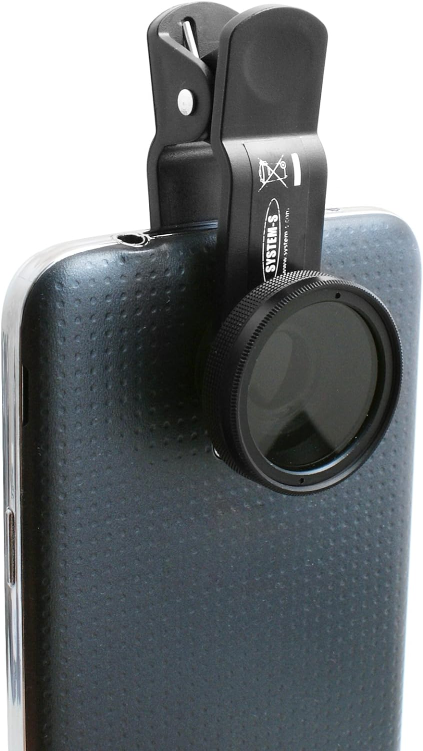 System-S Universal Clip-on Klammer Neutraldichtefilter Graufilter ND-Filter Linse Objektiv für Smartphone Tablet PC