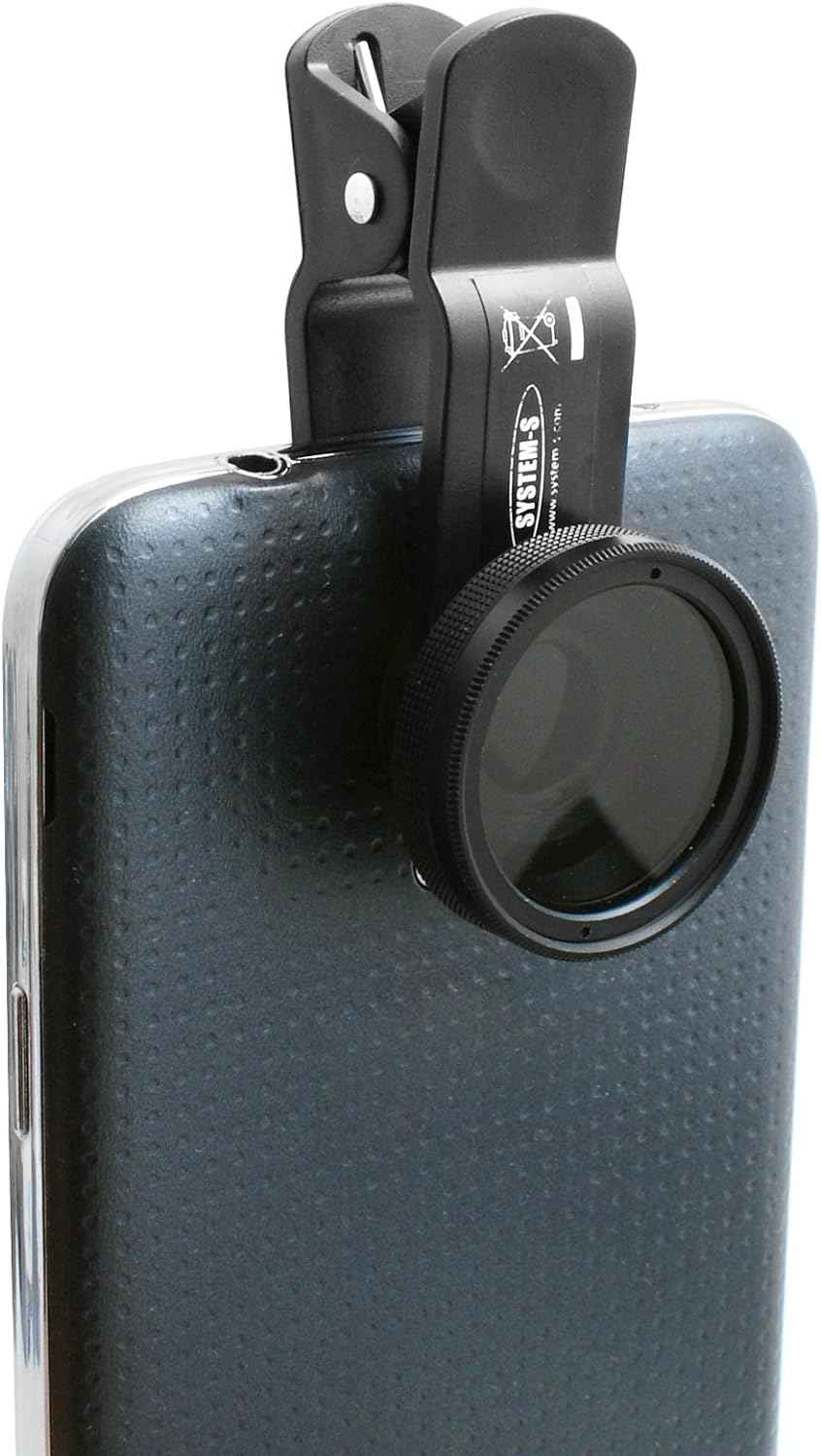 System-S Universal Clip-on Klammer Neutraldichtefilter Graufilter ND-Filter Linse Objektiv für Smartphone Tablet PC - DREIKS