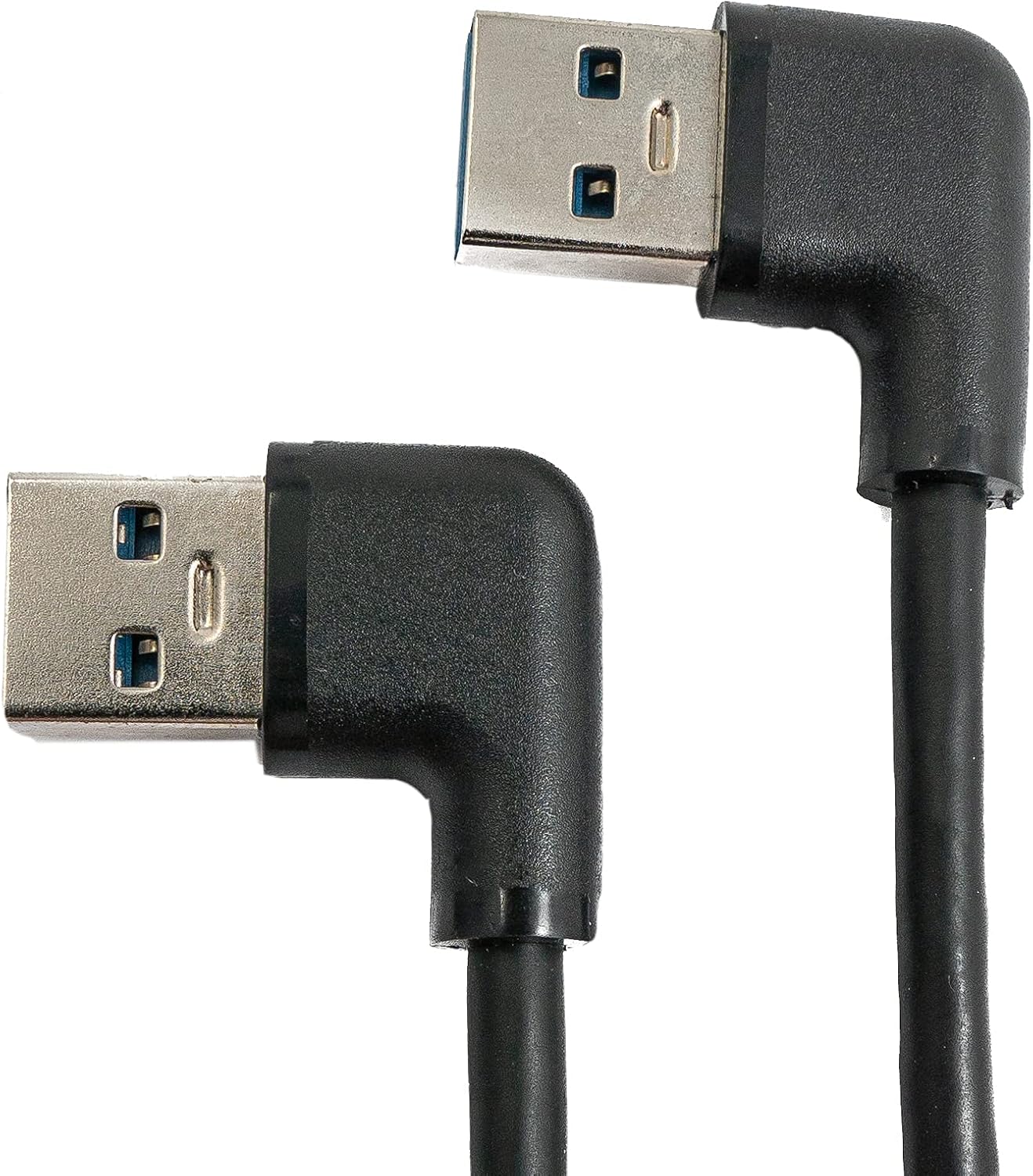 USB 3.0 cable 30 cm Type A male to male left angle in black