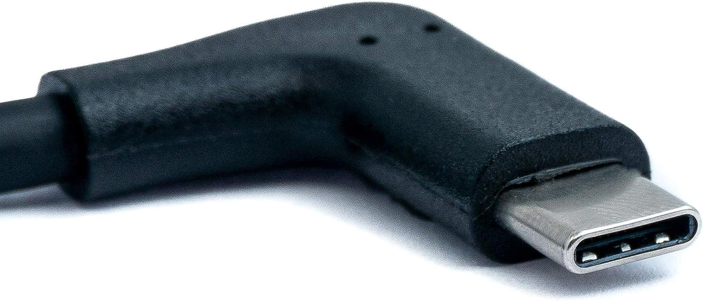 SYSTEM-S USB 3.1 Gen 2 Kabel 50 cm Typ C Stecker zu Stecker 2x Winkel in Schwarz
