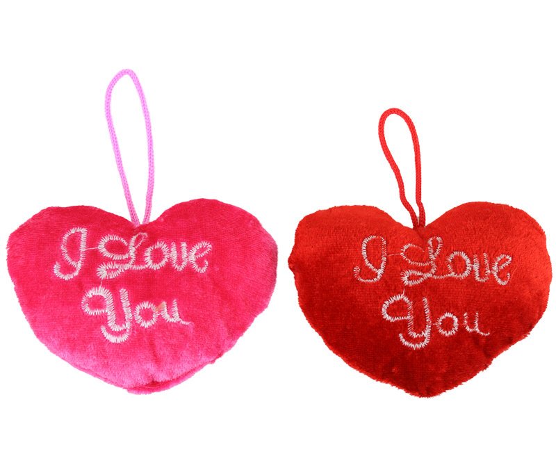2er Set 2er Set Kleines Plüschherz „I Love You“