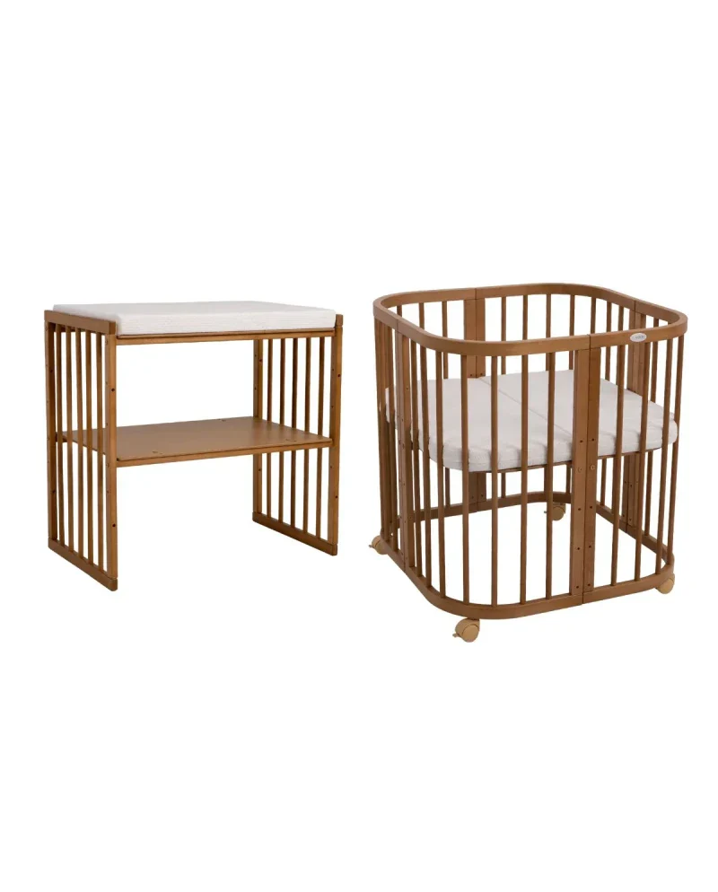 7-in-1 Baby Bed – A bed for many years - grows with your child | Square shape