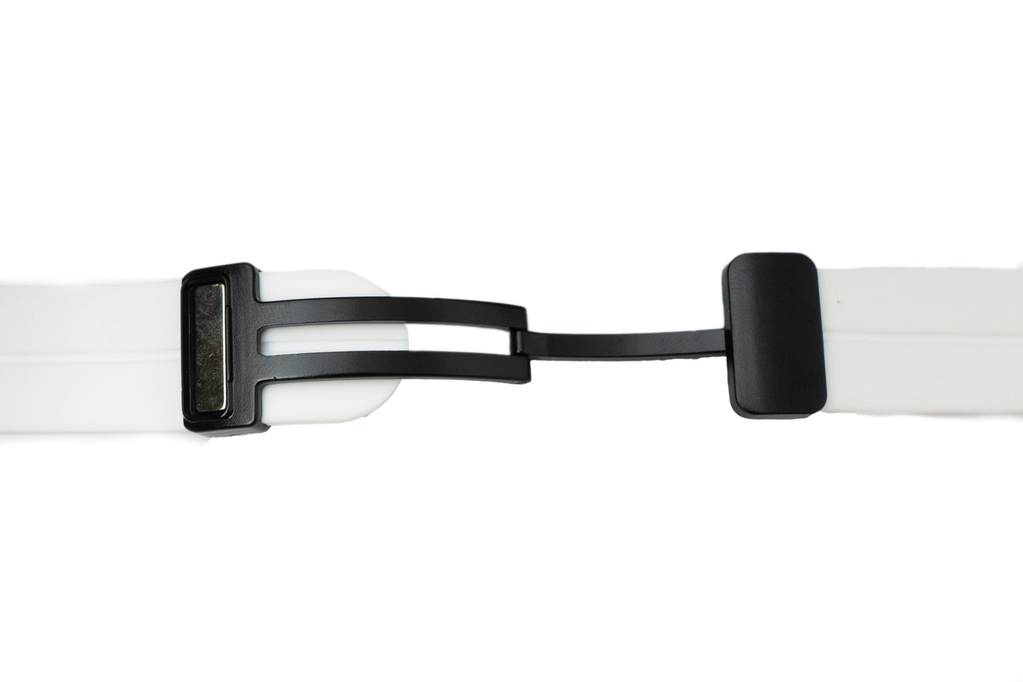 SYSTEM-S Armband 20 mm aus Silikon für Samsung Galaxy Watch 5 4 Smartwatch in Weiß