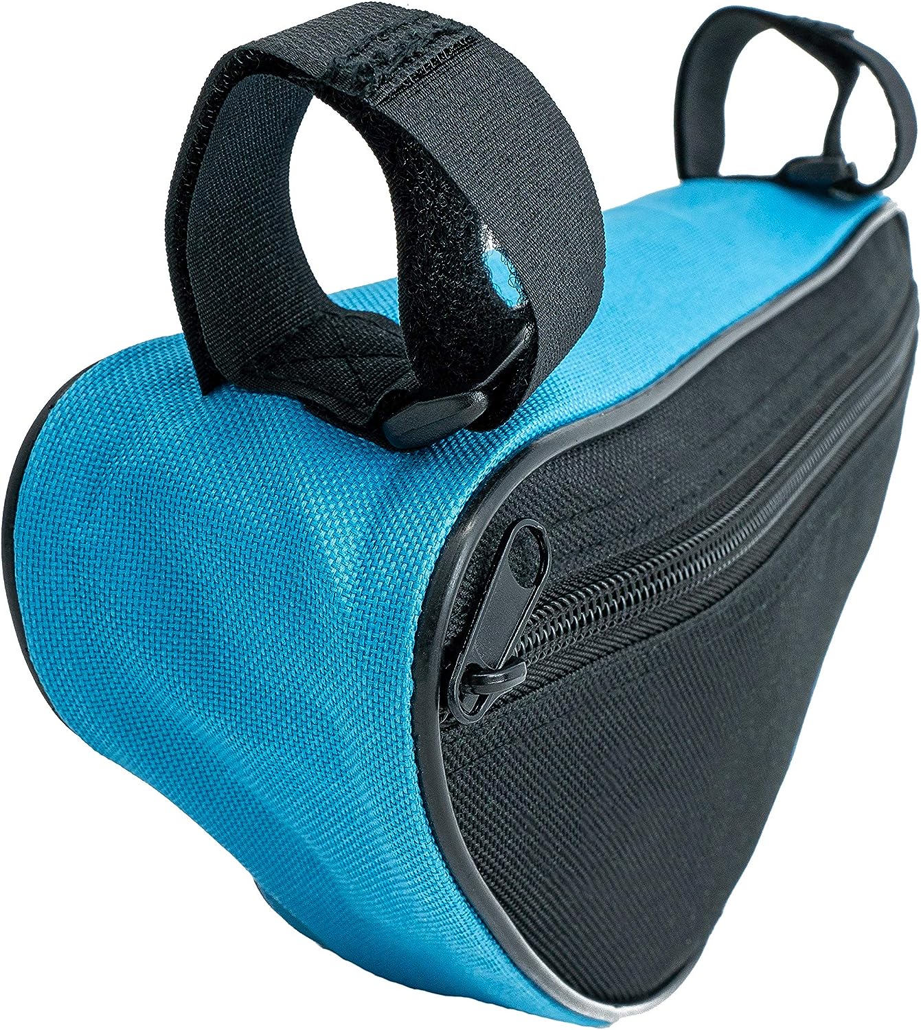 SYSTEM-S Fahrrad Tasche spritzwasserfest Dreiecktasche Rahmentasche Triangeltasche Blau