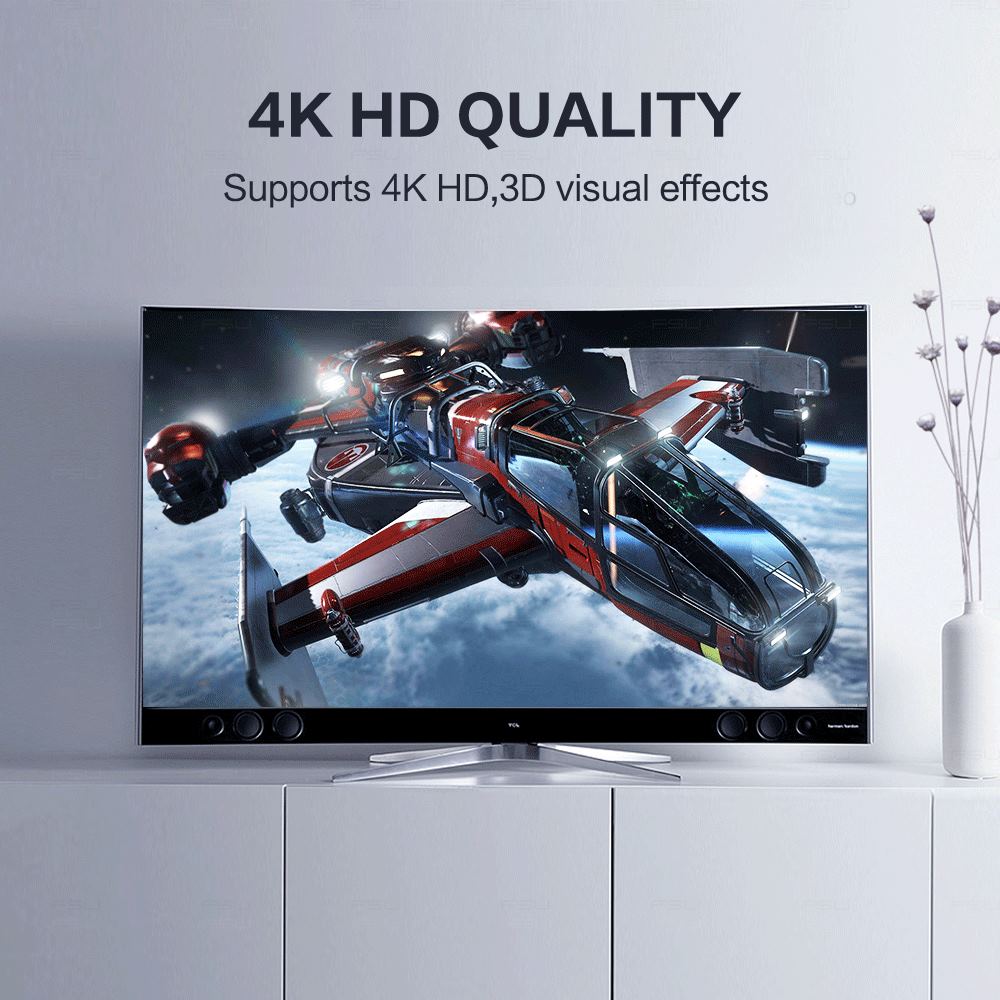 1-in-2-out HDMI Splitter 4K Ultra HD 4K@30Hz 1080p@60Hz