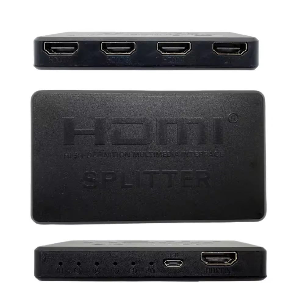 1-in-4-out HDMI Splitter 4K Ultra HD 4K@30Hz 1080p@60Hz