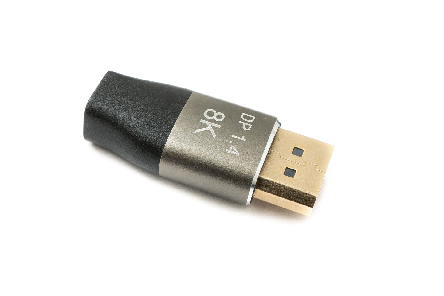 SYSTEM-S DisplayPort Adapter Standard DP Stecker zu Mini DP Buchse 8K 60Hz 4K 120Hz 48Gbps