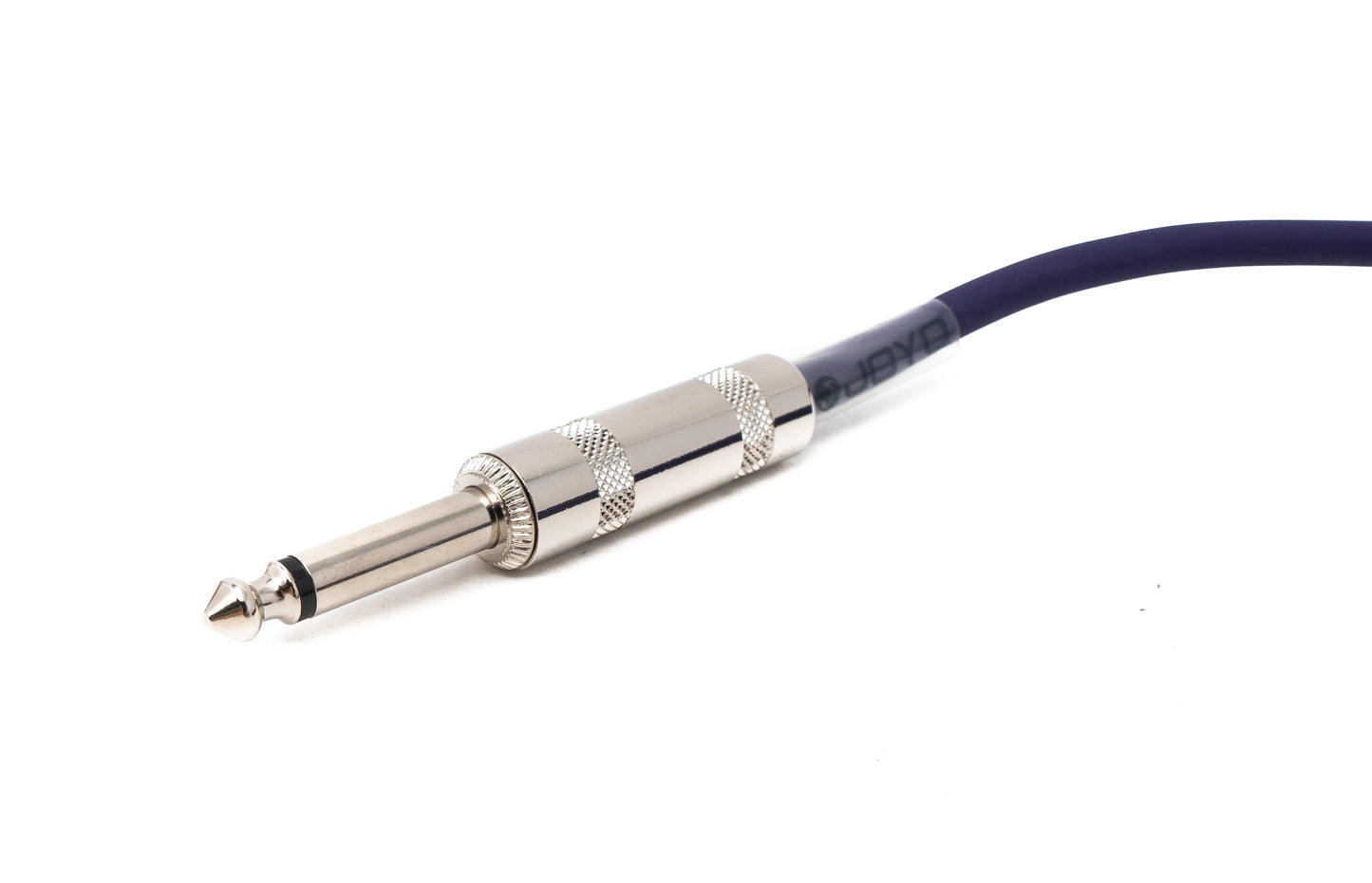 SYSTEM-S Audio Kabel 450 cm 6.35 mm Klinke Stecker zu Stecker Winkel AUX in Lila