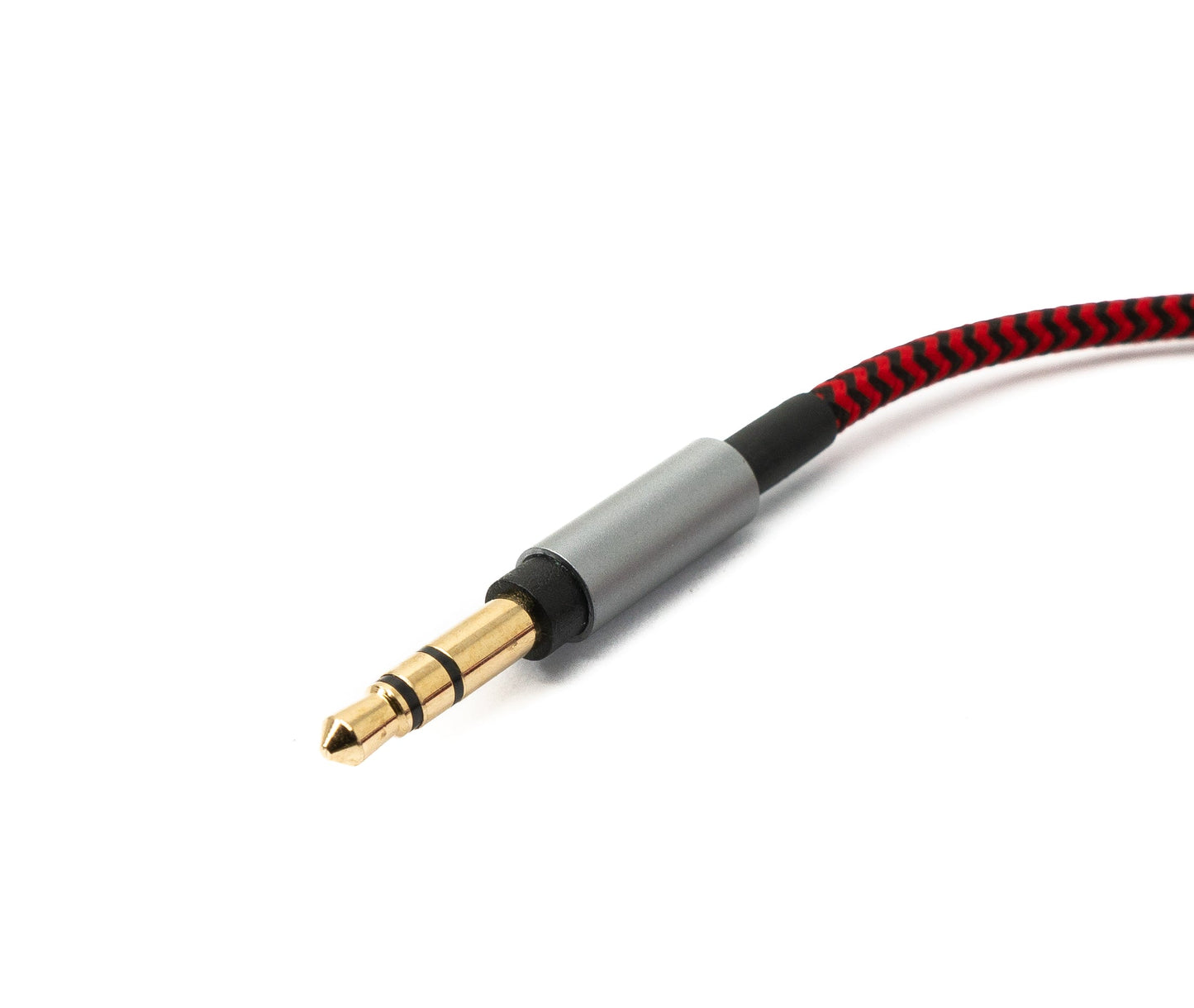 SYSTEM-S Audio Kabel 2 m 3.5 mm Klinke Stecker zu Mini XLR Buchse geflochten in Rot