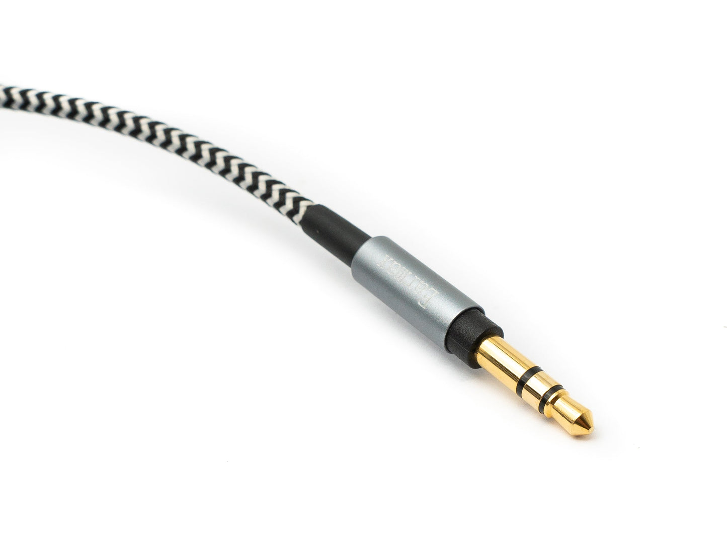 SYSTEM-S Audio Kabel 3 m 3.5 mm Klinke Stecker zu Mini XLR Buchse geflochten in Weiß