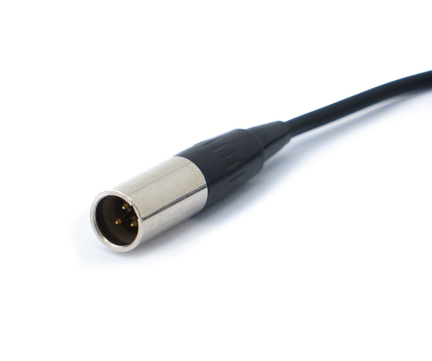 SYSTEM-S Audio Kabel 50 cm Mini XLR 3 polig Stecker zu XLR 3 polig Buchse Schwarz