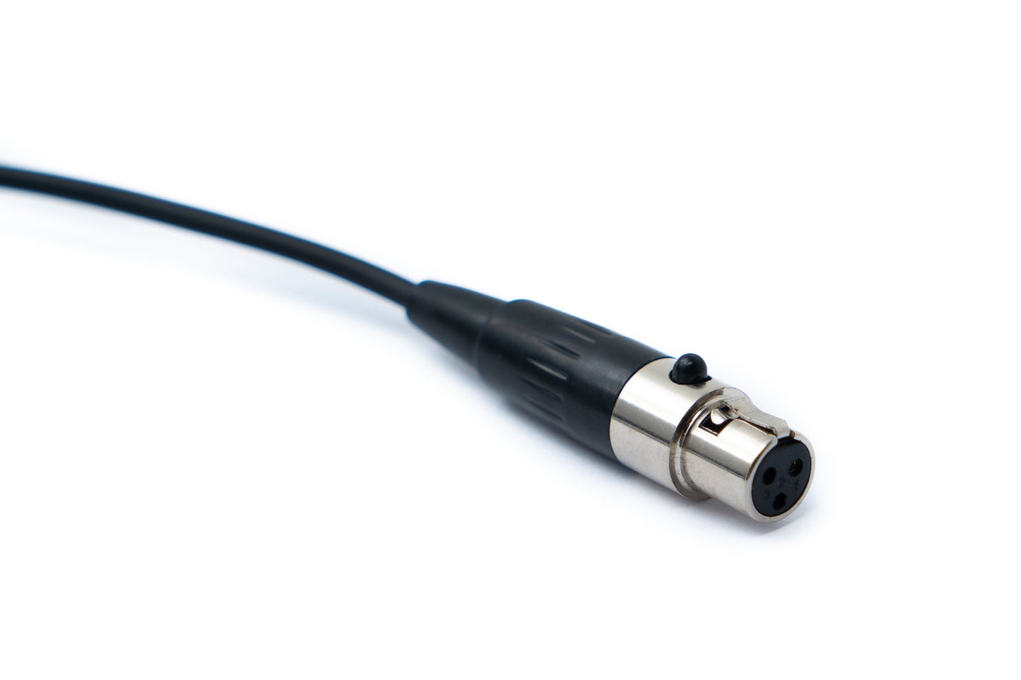 SYSTEM-S Audio Kabel 50 cm Mini XLR 3 polig Buchse zu XLR 3 polig Stecker Schwarz