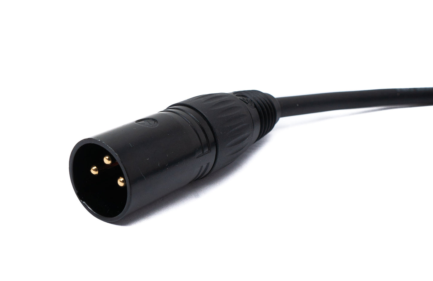 SYSTEM-S Audio Kabel 3 m XLR 3 polig Stecker zu Stecker in Schwarz