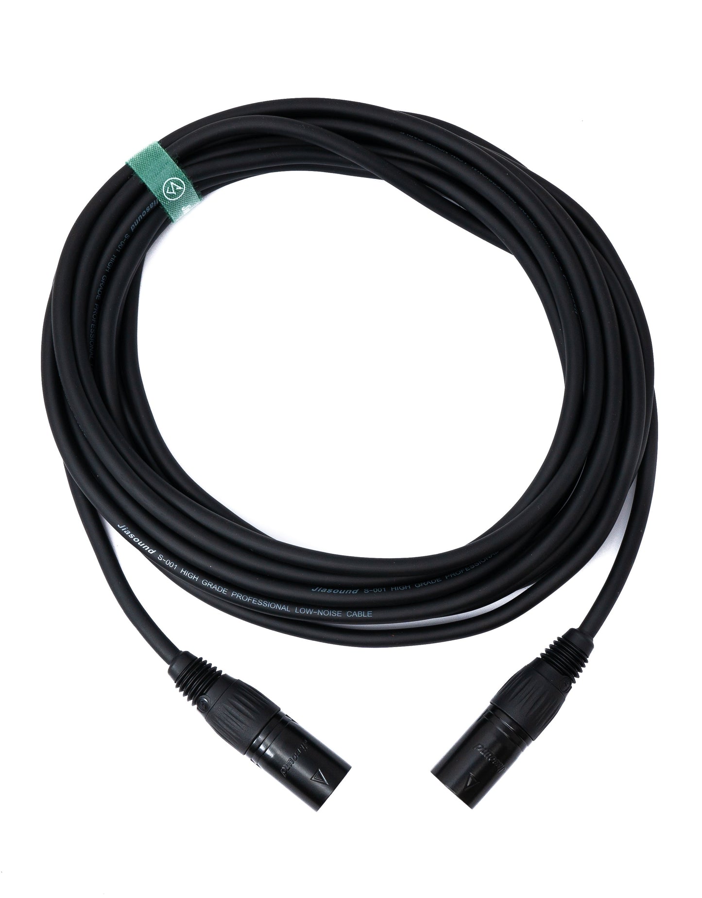 SYSTEM-S Audio Kabel 5 m XLR 3 polig Stecker zu Stecker in Schwarz