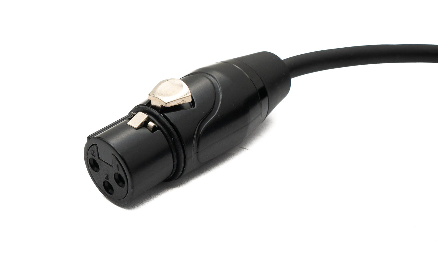 SYSTEM-S Audio Kabel 10 m XLR 3 Pin Stecker zu Buchse in Schwarz