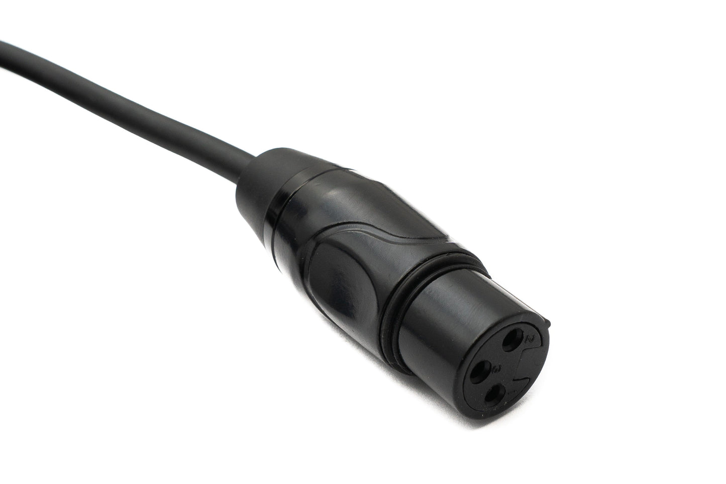SYSTEM-S Audio Kabel 3 m XLR 3 Pin Stecker zu Buchse in Schwarz