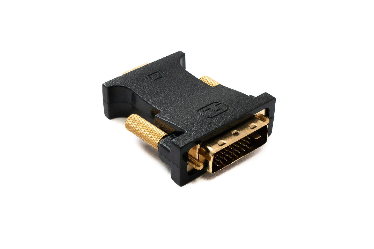 SYSTEM-S DVI D Adapter 24+1 25 Pin Stecker zu VGA 15 Pin Buchse Panel Mount Schraube Kabel