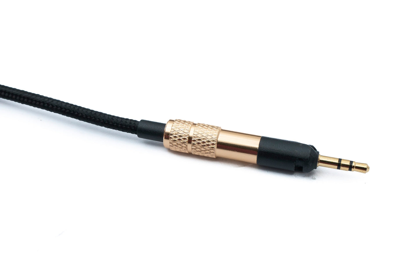 SYSTEM-S Audio Ersatz Kabel 150 cm AUX Klinke geflochten Knickschutz für Sennheiser Kopfhörer HD598 HD5XX
