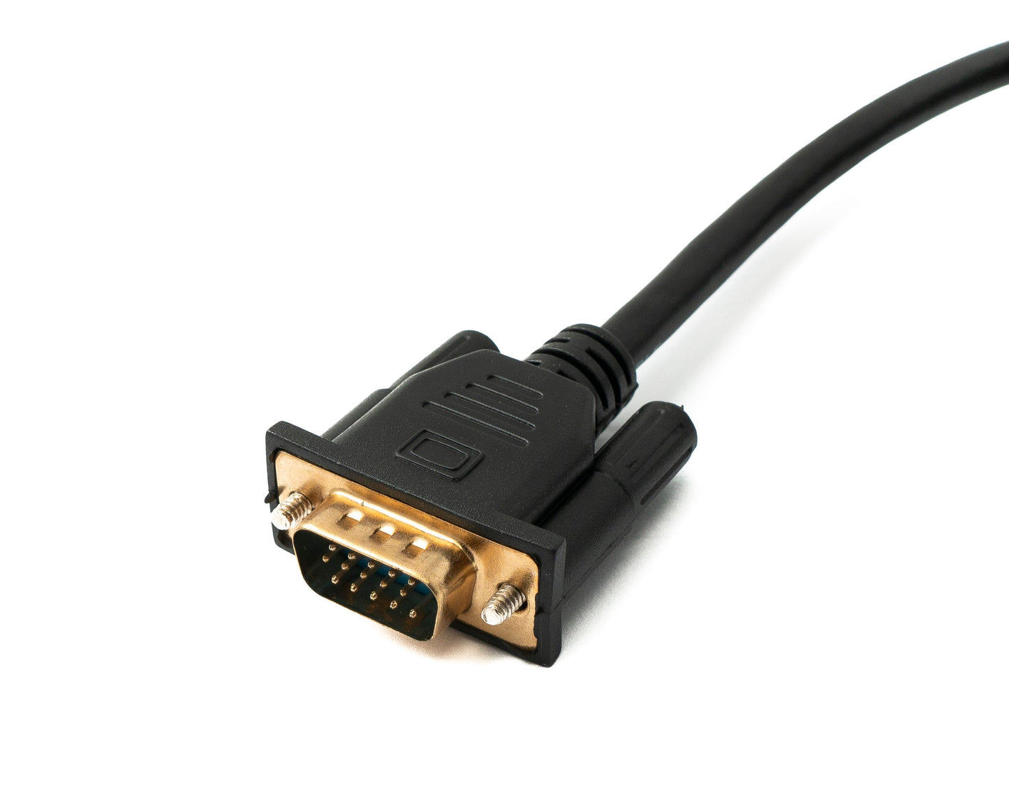 SYSTEM-S D Sub15 Kabel 100 cm HD VGA 15 Pin Stecker zu Stecker DB15 Winkel Right Angled