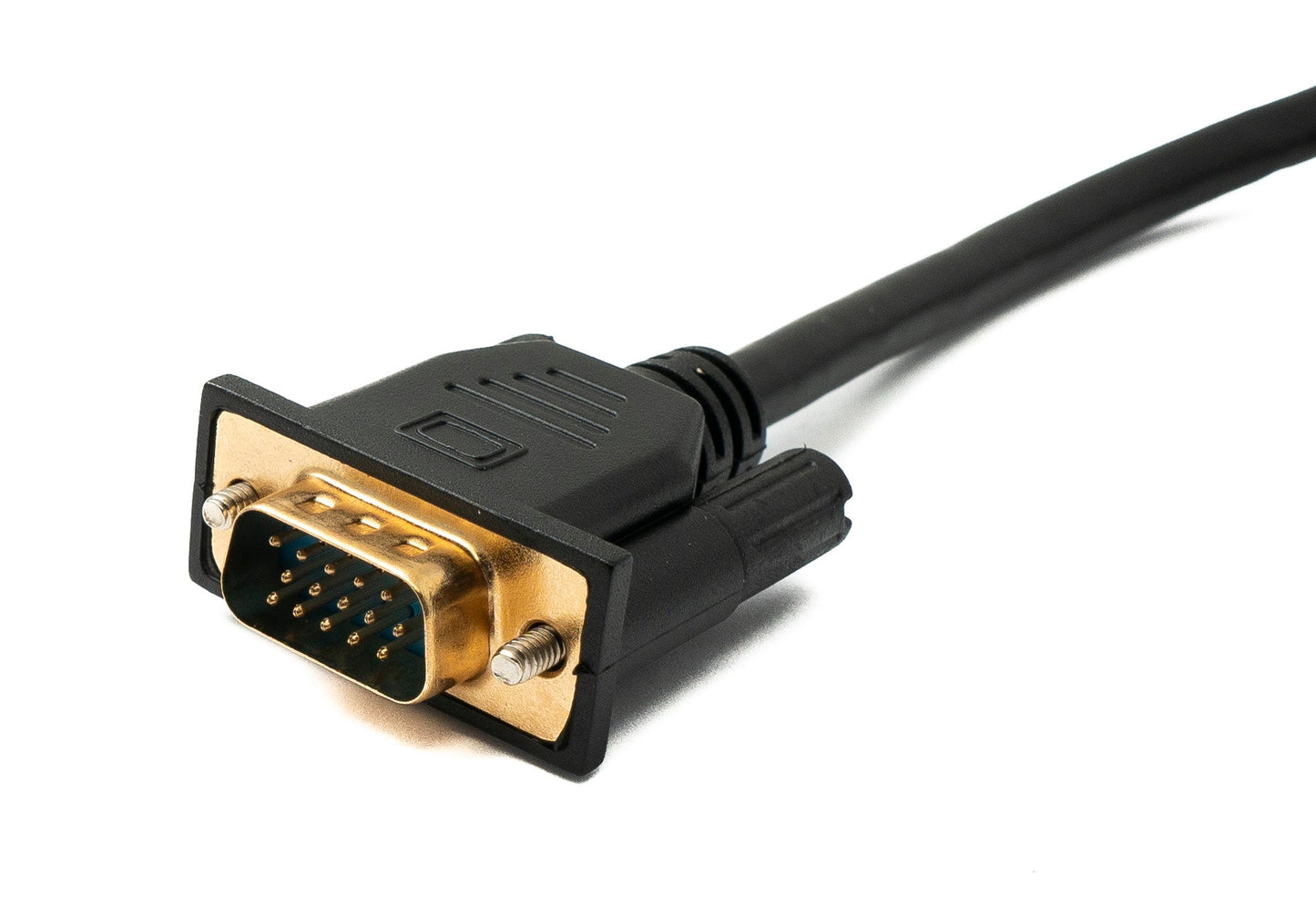 SYSTEM-S D Sub15 Kabel 50 cm HD VGA 15 Pin Stecker zu Stecker DB15