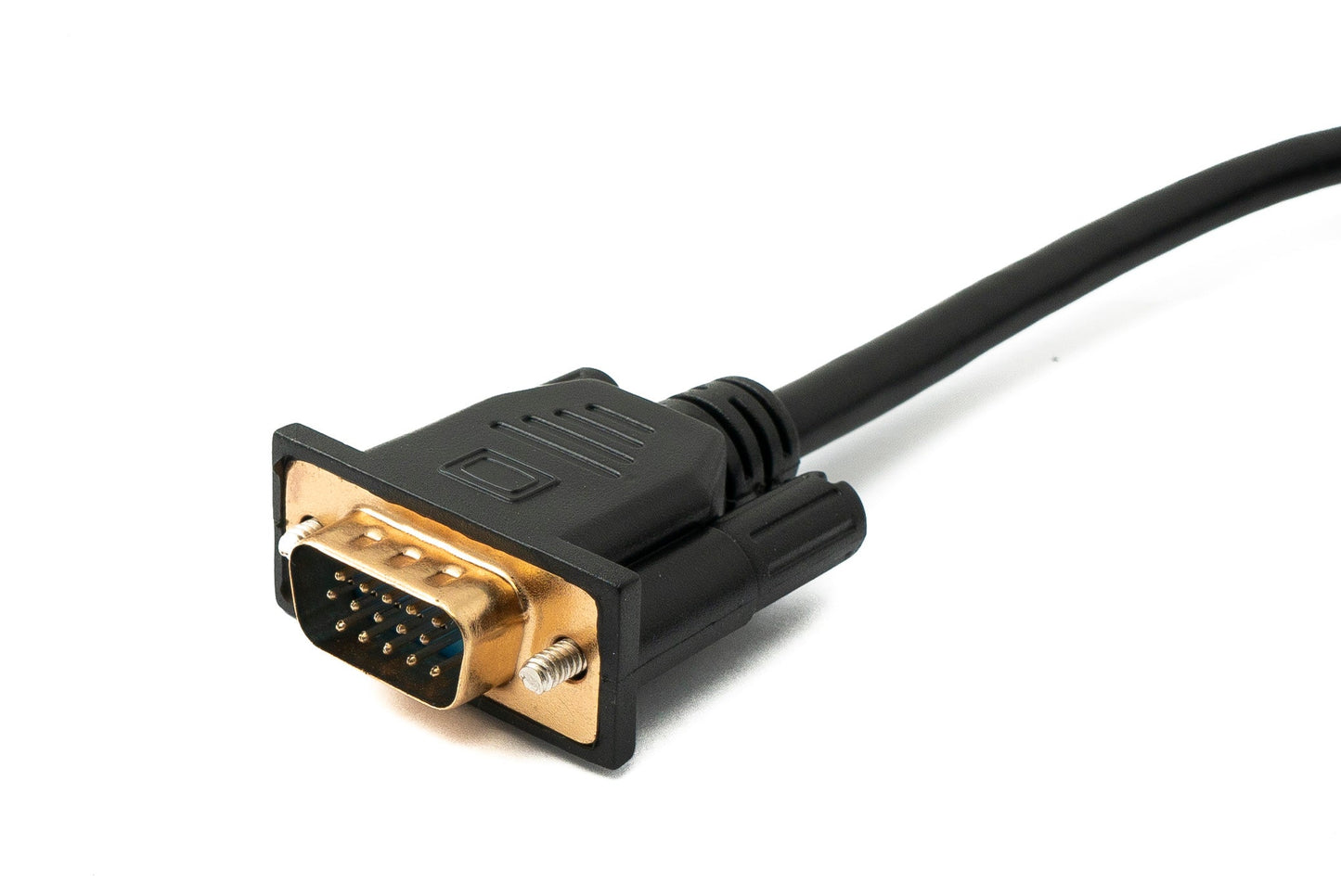 SYSTEM-S D Sub15 Kabel 100 cm HD VGA 15 Pin Stecker zu Stecker DB15 Winkel Up Angled