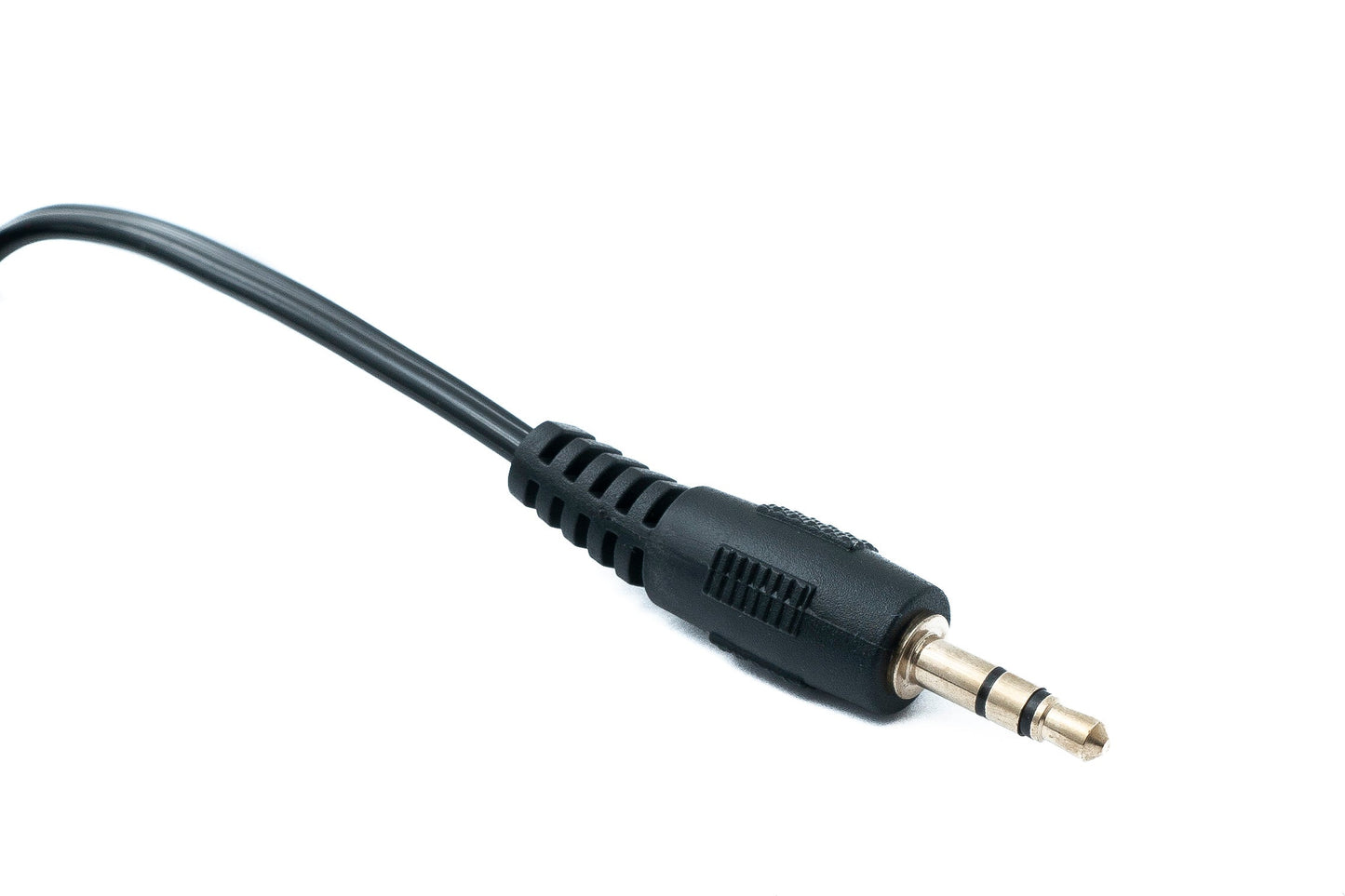 SYSTEM-S Audio Kabel 60 cm Stereo TRS 6.35 mm Klinke Stecker zu 3,5 mm Stecker Spirale