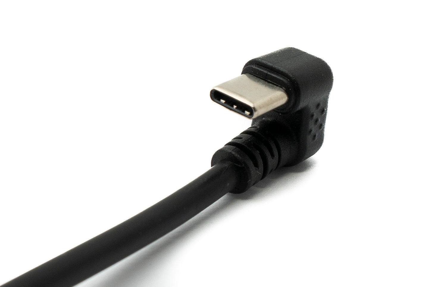 SYSTEM-S USB 3.1 Kabel 30 cm Typ C Stecker zu 2.0 A Stecker 180° U Turn Winkel Adapter
