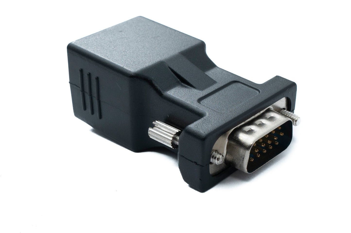 SYSTEM-S Ethernet VGA over IP Konverter 2x VGA Stecker zu LAN RJ45 Buchse 20m Reichweite