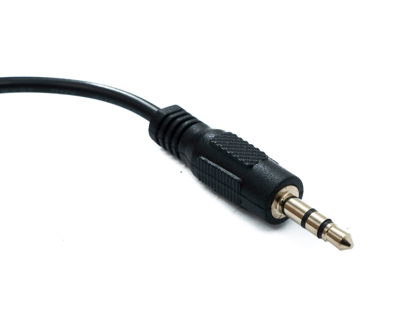 SYSTEM-S Audio Jack Cable 22 cm 3.5 mm TRS Male to Male Angled AUX Black