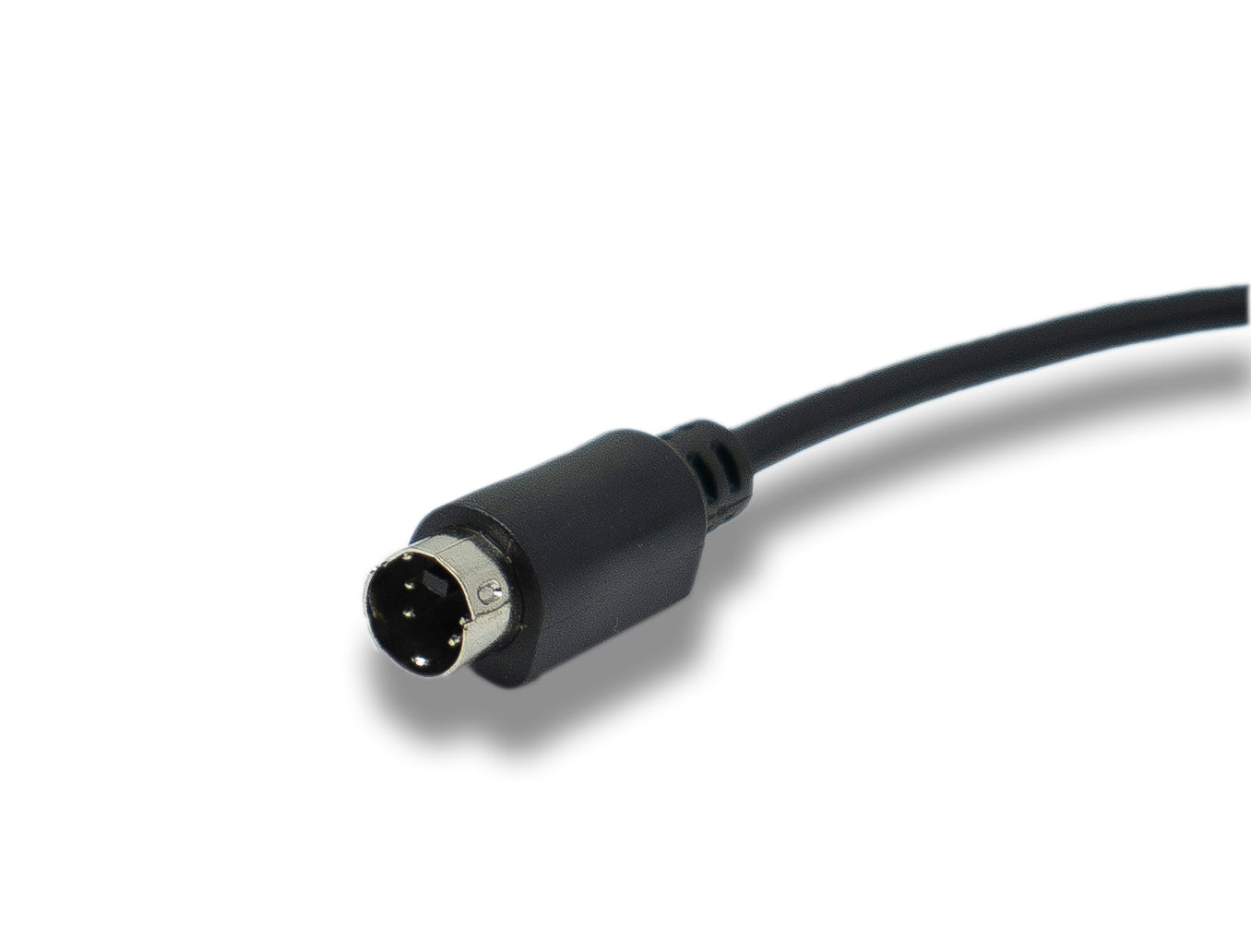 SYSTEM-S S-Video Kabel 50 cm Din 4 Pin Stecker zu Stecker in Schwarz
