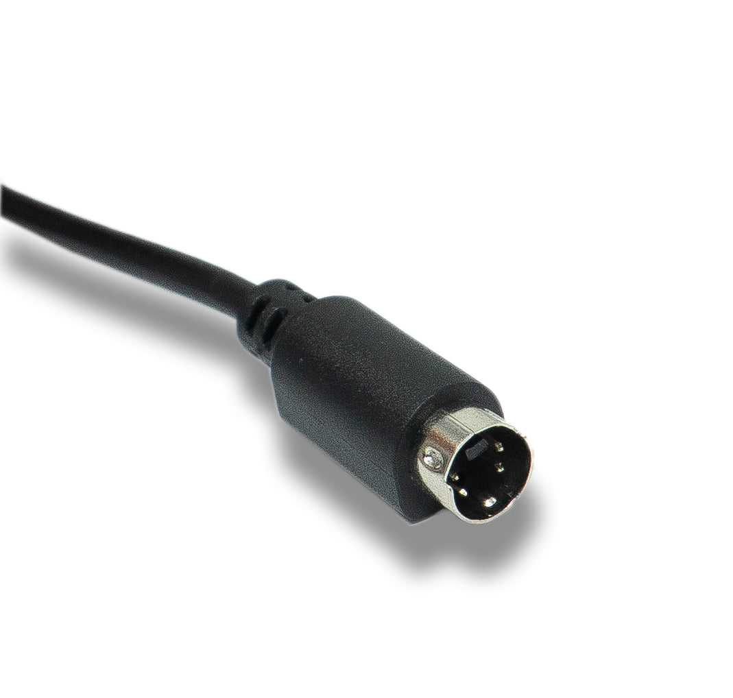 SYSTEM-S S-Video Kabel 3 m Din 4 Pin Stecker zu Stecker in Schwarz