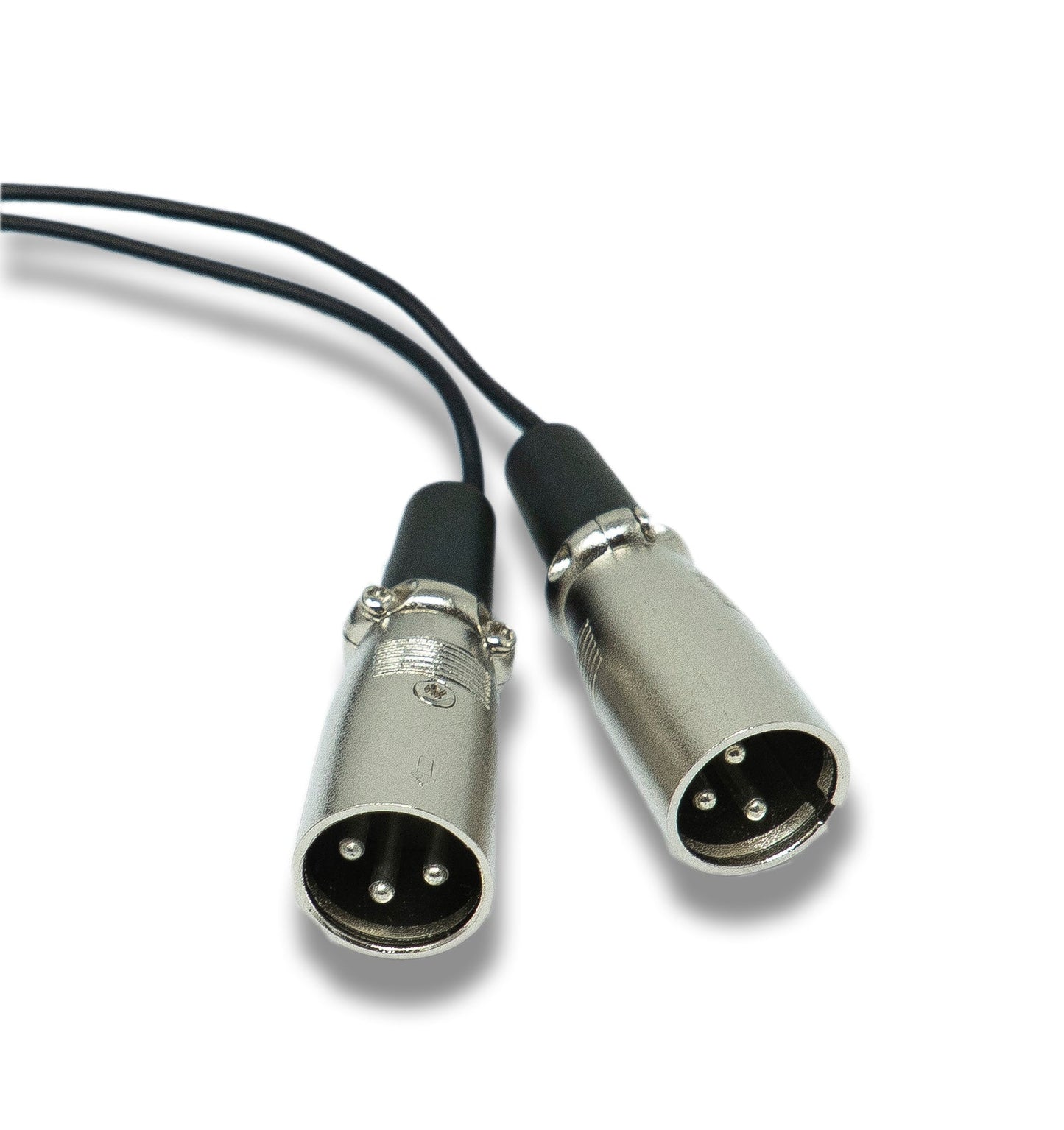 SYSTEM-S Audio Y Kabel 3 m AUX 6,35 mm TRS Stecker zu 2x XLR 3 polig Stecker