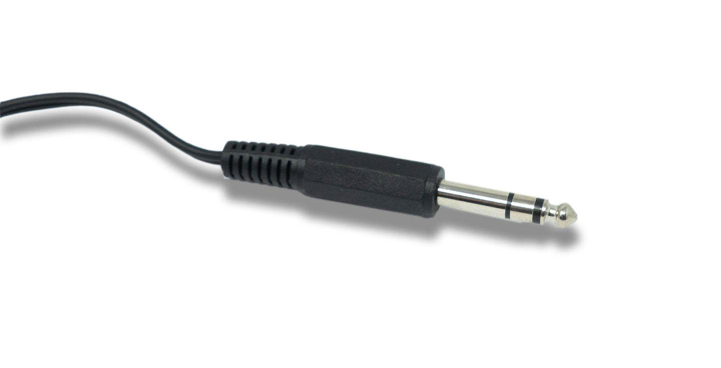 SYSTEM-S Audio Y Kabel 30 cm AUX 6,35 mm TRS Stecker zu 2x XLR 3 polig Stecker