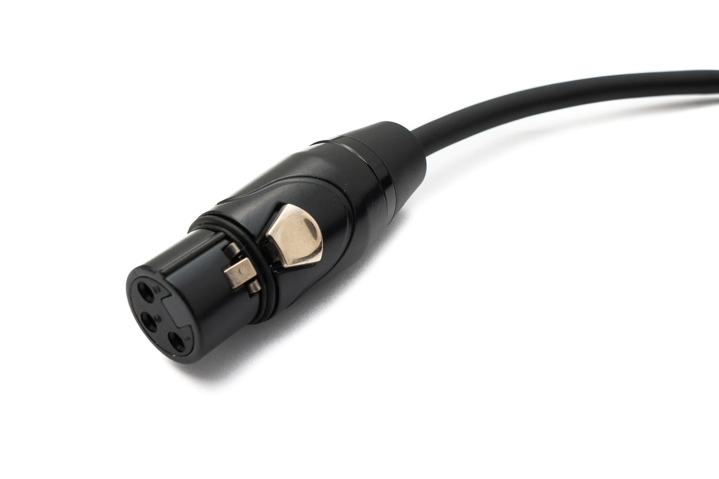 SYSTEM-S Audio Kabel 3 m 6.35 mm Klinke Stecker zu XLR 3 Pin Buchse in Schwarz