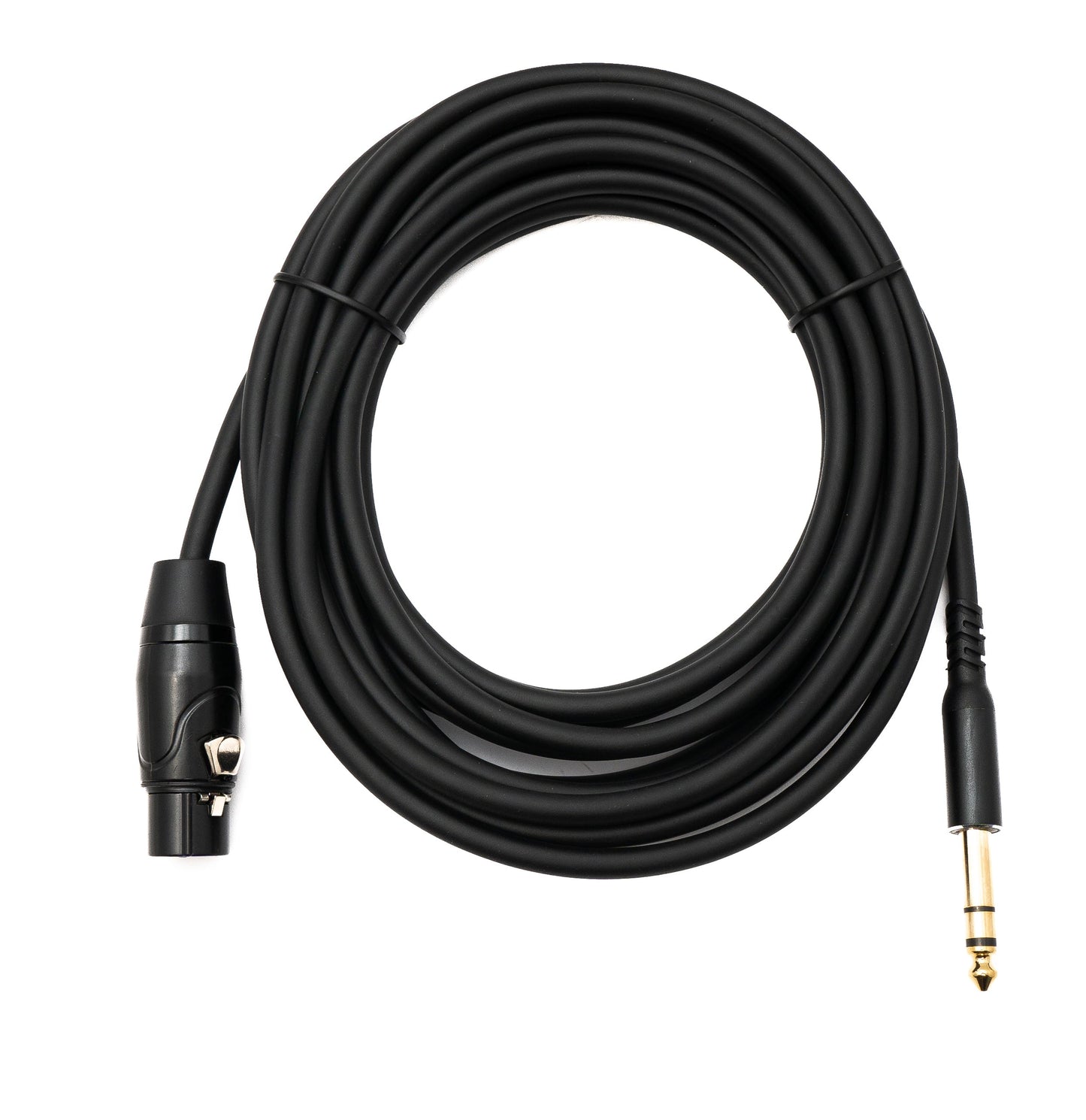 SYSTEM-S Audio Cable 5 m 6.35 mm jack plug to XLR 3 pin socket in black