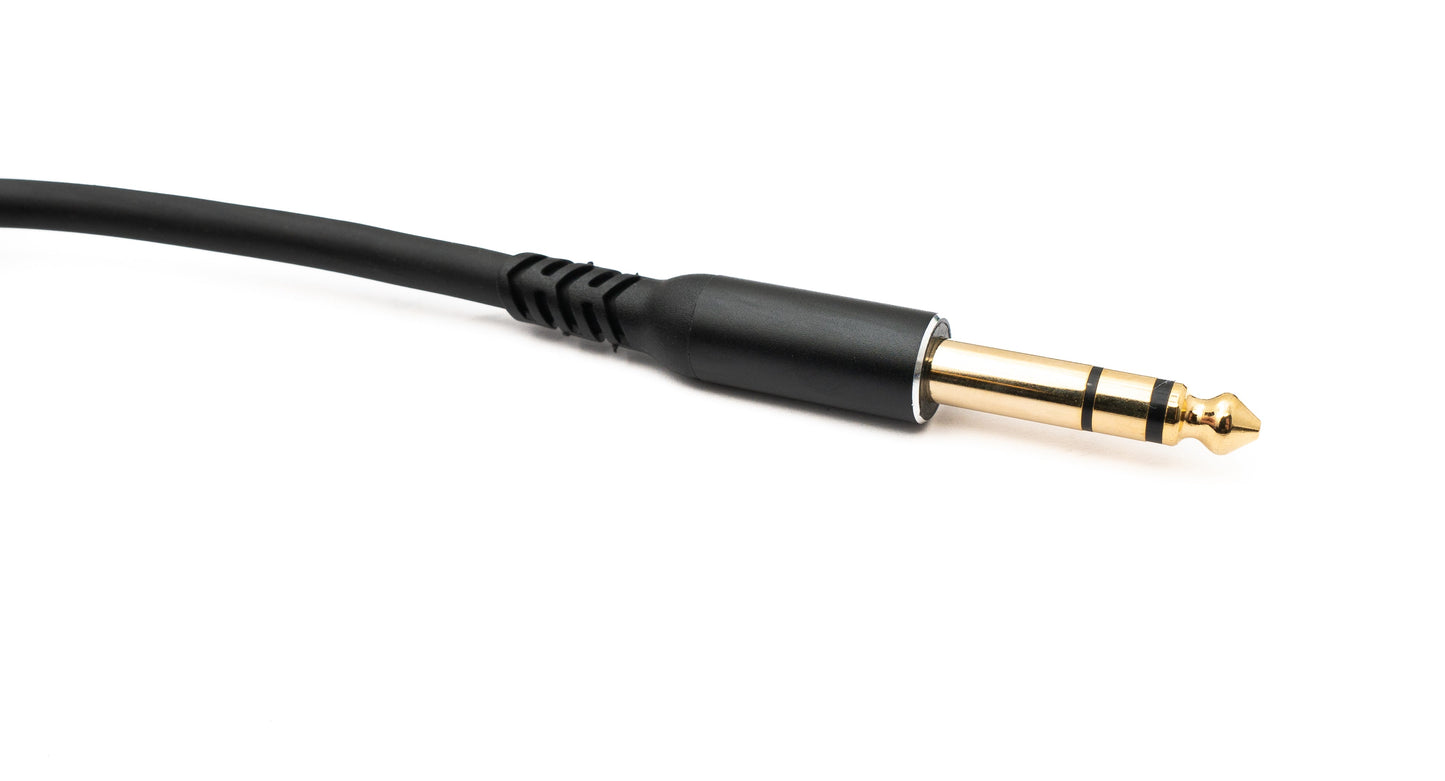 SYSTEM-S Audio Cable 5 m 6.35 mm jack plug to XLR 3 pin socket in black